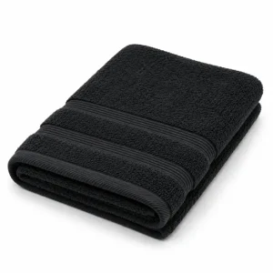 Bambú Ecológico Suave Toalla Ducha (70x140cm) Negro Donegal Collections