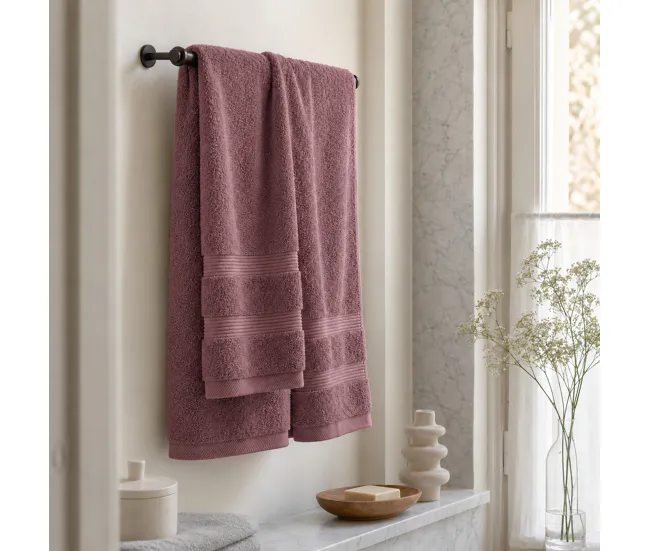 Bambú Ecológico Suave Toalla Lavabo (50x100cm) Vino Donegal Collections