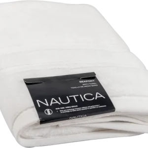 Bambú Ecológico Suave Toalla medio baño Nautica blanca
