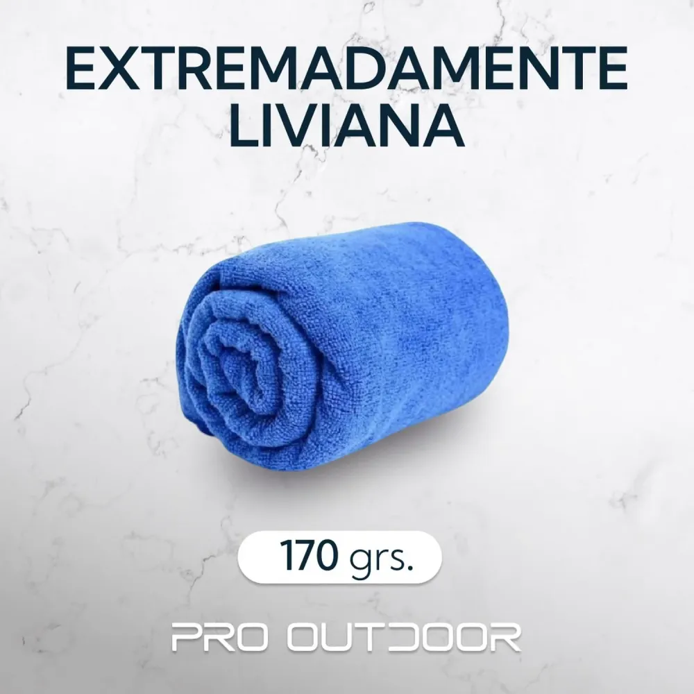 Bambú Ecológico Suave Toalla Microfibra Terry Azul