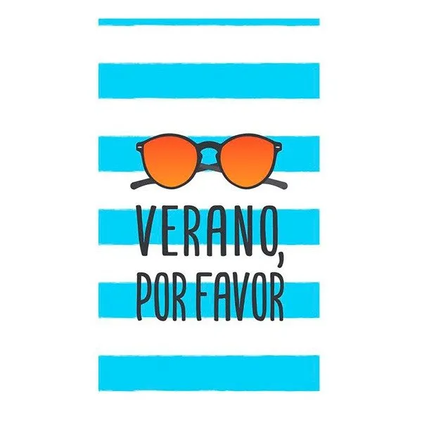 Bambú Ecológico Suave Toalla “Verano, por favor” 90 x 160 cm