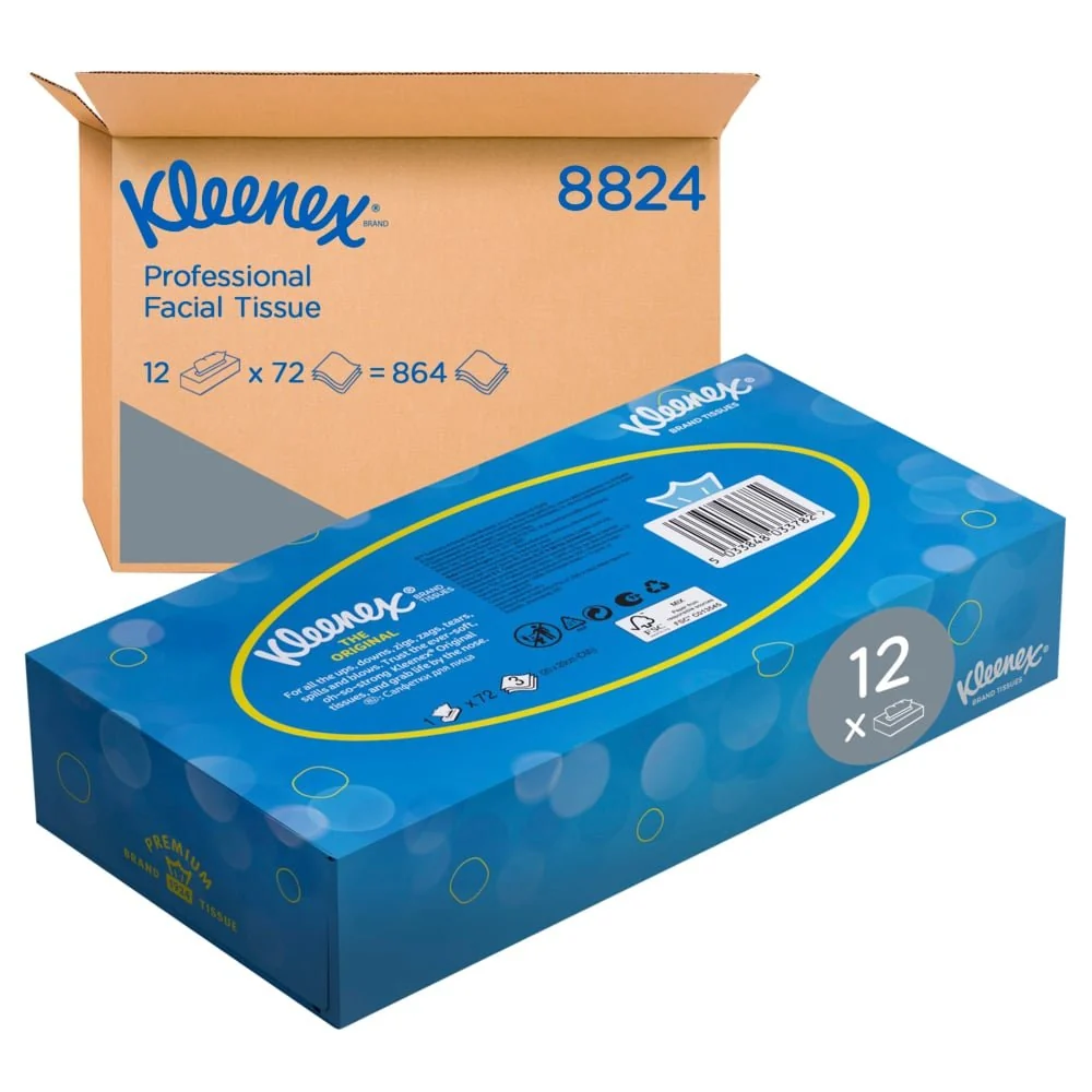 Bambú Ecológico Suave Toallas cosméticas de Kleenex® - Regular / blanco