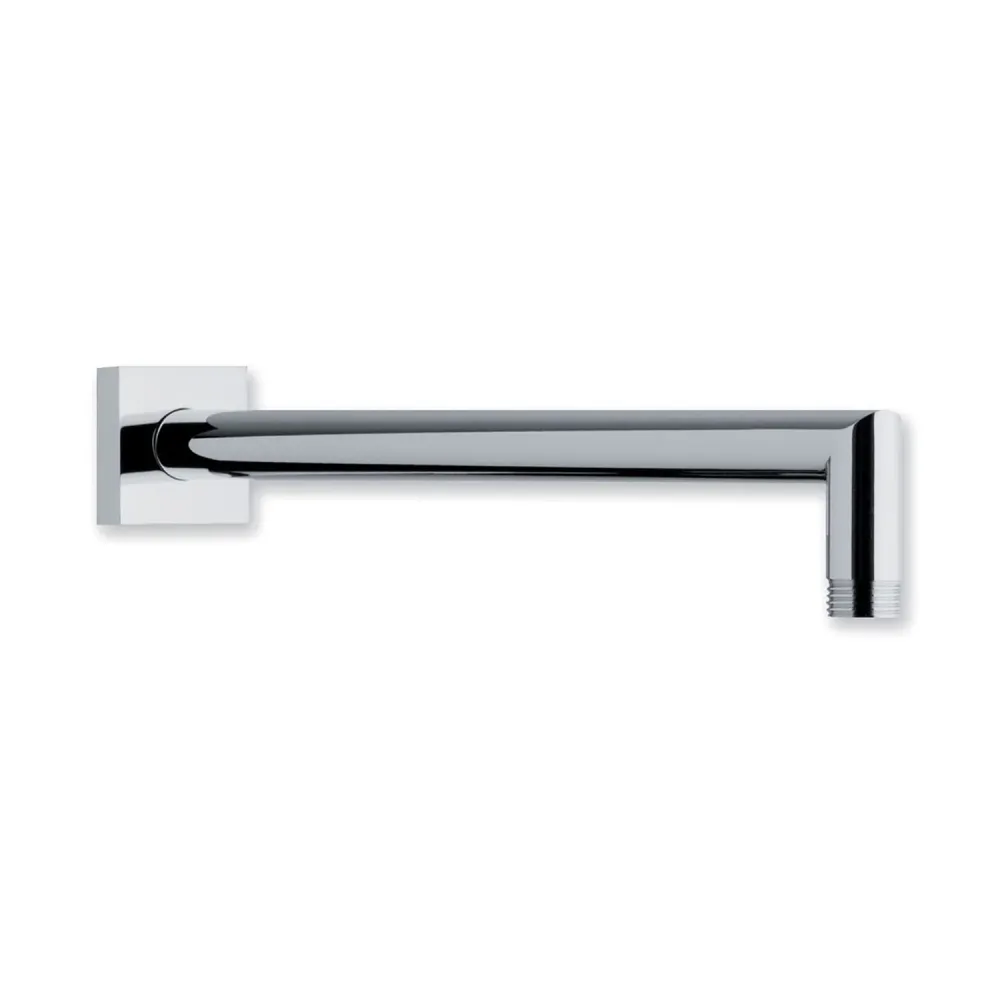 Braccio doccia tondo 20mm ottone con rosone quadro