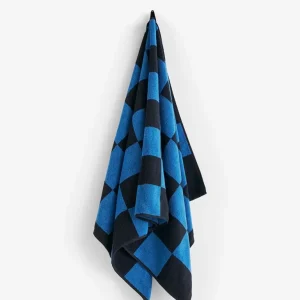 check bath towel con Borde Bordado