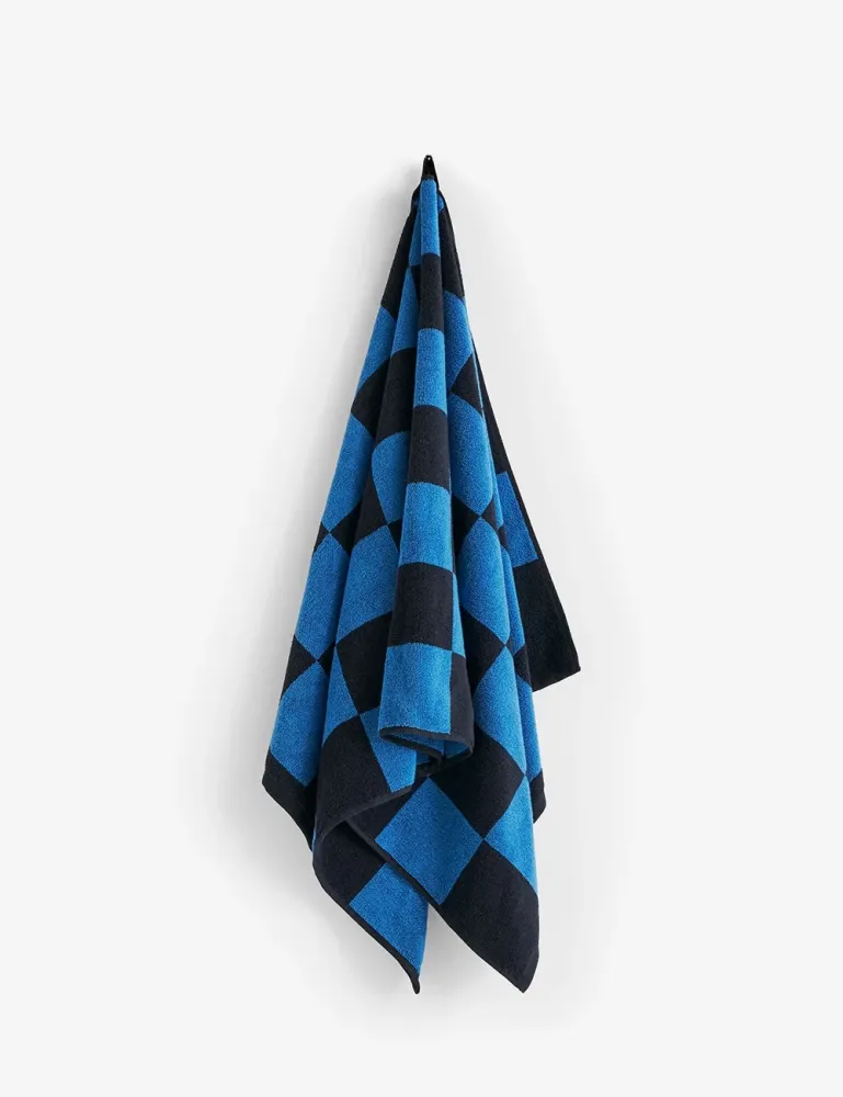 check bath towel con Borde Bordado