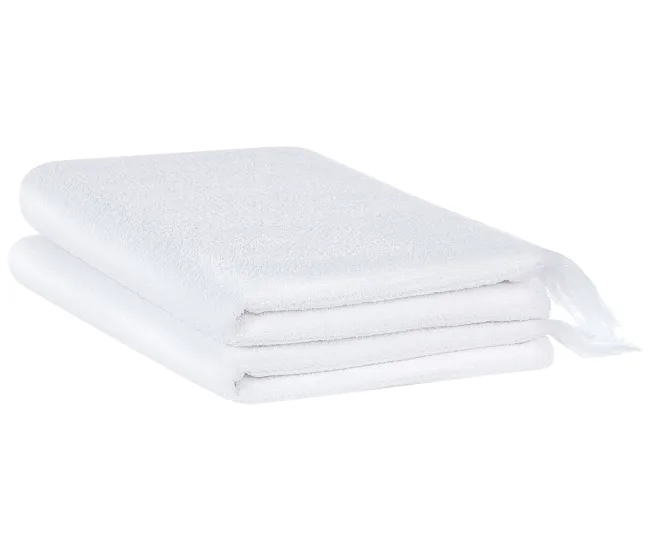 Conjunto de 2 toallas de algodón blanco ATIU con Capacidad de Absorción