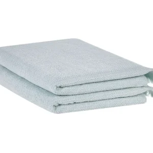 Conjunto de 2 toallas de algodón verde menta ATIU para Regalo de Hogar
