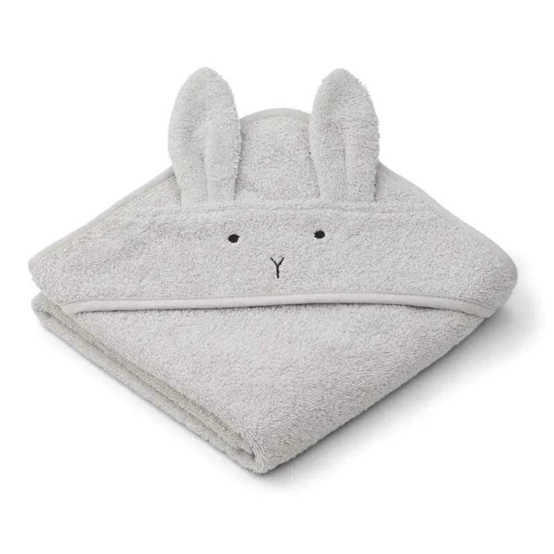 Liewood Albert Badehåndklæde m. Hætte - Bebé - Conejo - Dumbo Gris Toalla de Baño Individual