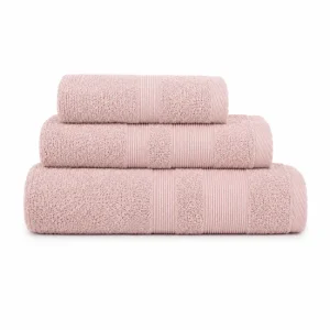 Pack 3 Toallas Rosa (30x50cm, 50x100cm y 70x140cm) Donegal Collections (Certificado de Calidad)