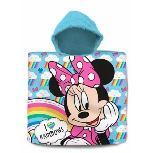 Poncho Minnie Mouse Algodón 60 x 120 cm | Alta Absorción y Suavidad
