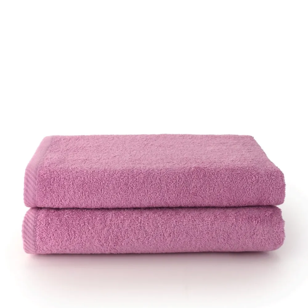 Set 2 Toallas baño (70x140) Malva para Uso Diario