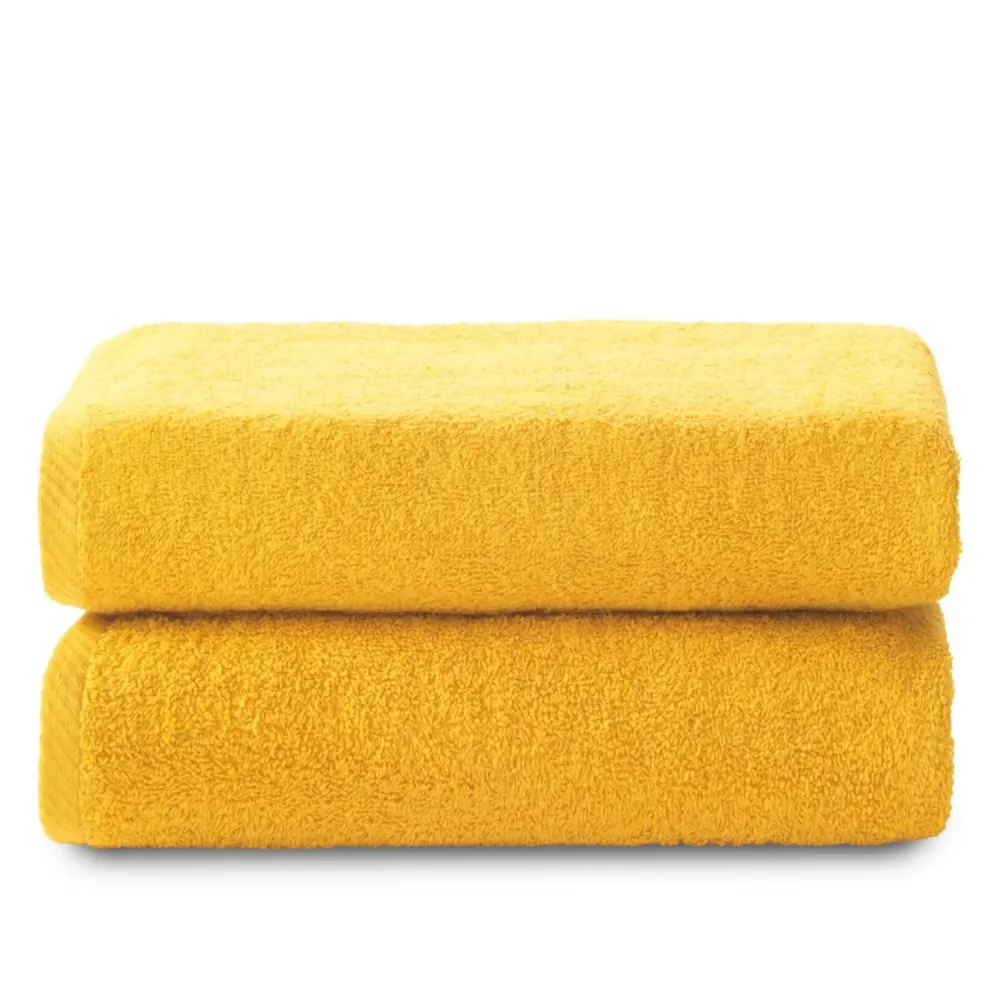 Set 2 Toallas baño (70x140) Oro para Gimnasio