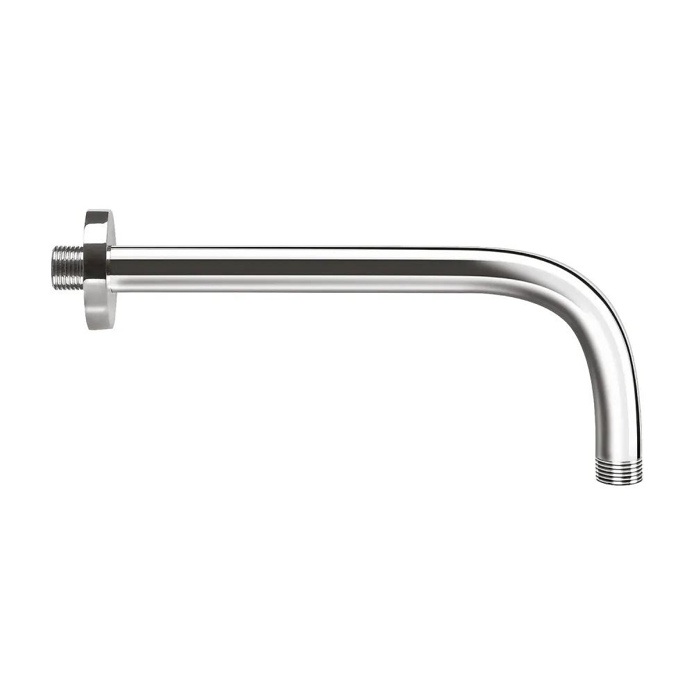 Soffione doccia tondo acciaio inox da 25 cm integral di braccio doccia da 34 cm