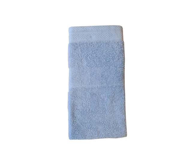 Toalla algodón VICTORIA 50x100cm color azul con Capacidad de Absorción