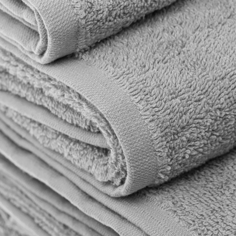 Toalla de baño 100% Algodón Gris Nítido 50x100cm para Regalo de Hogar
