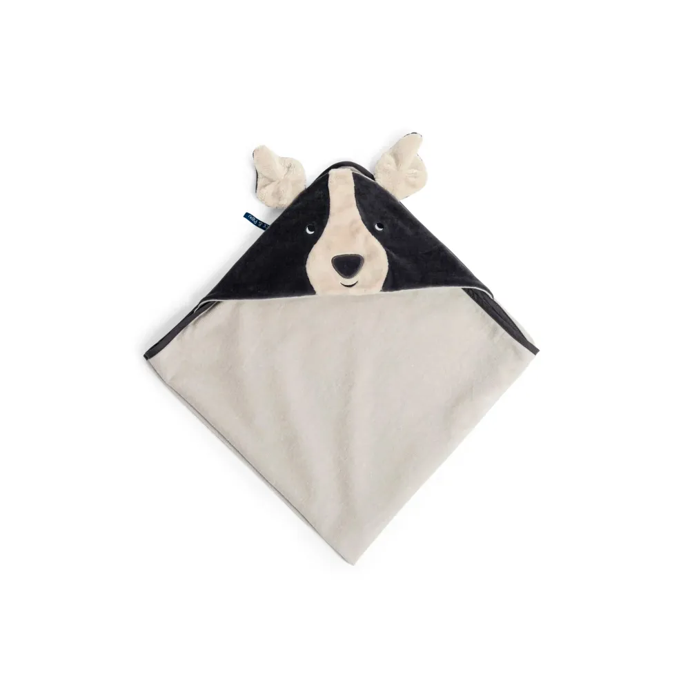 TOALLA DE BAÑO DE ALGODÓN CON CAPUCHA COLECCIÓN PUCE & PILOU para Regalo de Hogar