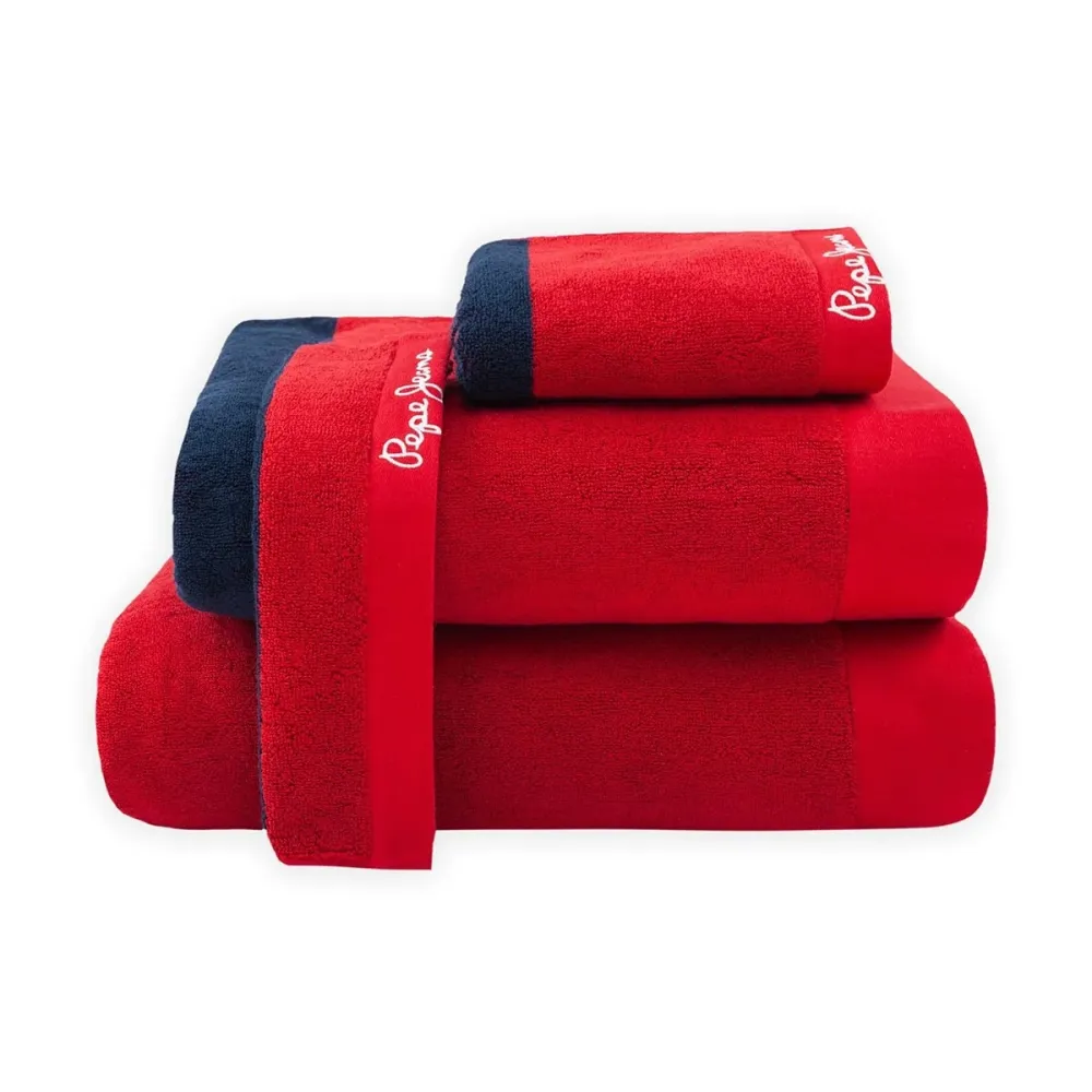 TOALLA MEDIO BAÑO NAVY | PEPE JEANS en Blanco Hueso