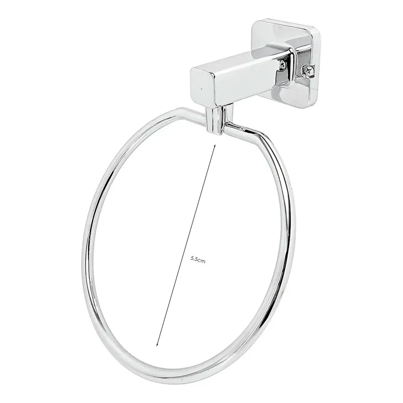 Toalla de Microfibra Toallero Para Baño Redondo Cromado Barú