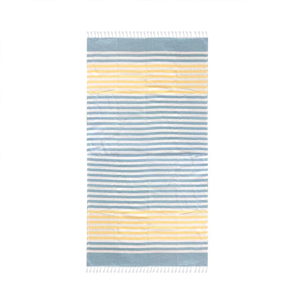 Toalla Turca Fatma Cobalto Yellow