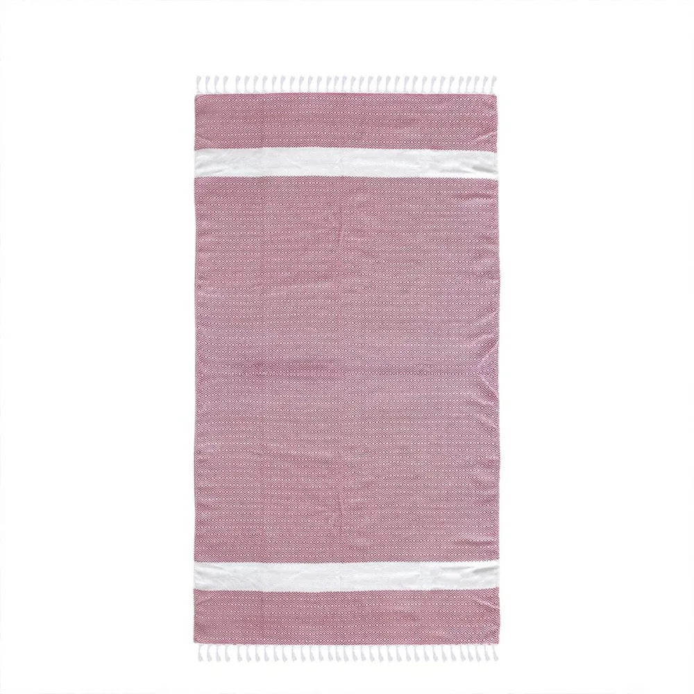 Toalla Turca Oman Diamond Red con Capacidad de Absorción