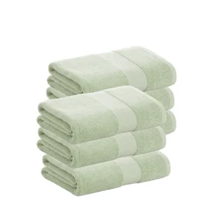 Algodón Egipcio Premium Pack 6 Toallas Aqua Tocador de Algodón Donegal 30x50 cm Algodón 100% de 500gr/m2 de Calidad con Se...