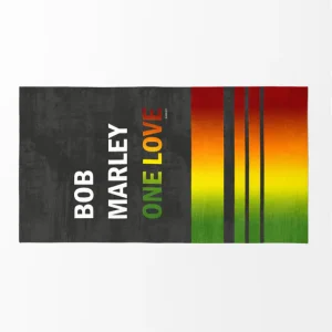 MARLEY - Toalla Playa - Microalgodón exclusivo -75x150 cm - Fabricado en Españ - ONE LOVE para Gimnasio