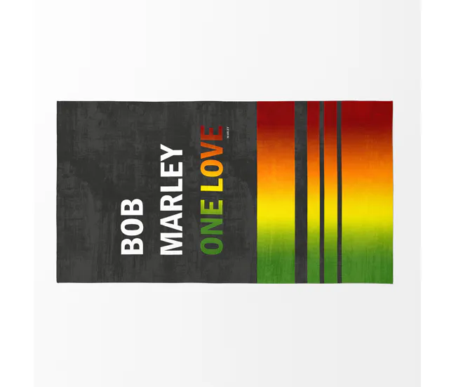 MARLEY - Toalla Playa - Microalgodón premium -75x150 cm - Construido en Españ - ONE LOVE para Gimnasio