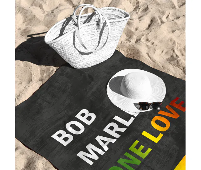 MARLEY - Toalla Playa - Microalgodón premium -75x150 cm - Construido en Españ - ONE LOVE para Gimnasio