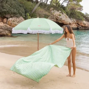 Toalla de Baño de Algodón TOALLA PLAYA FLAMINGUEO HONEY VERDE