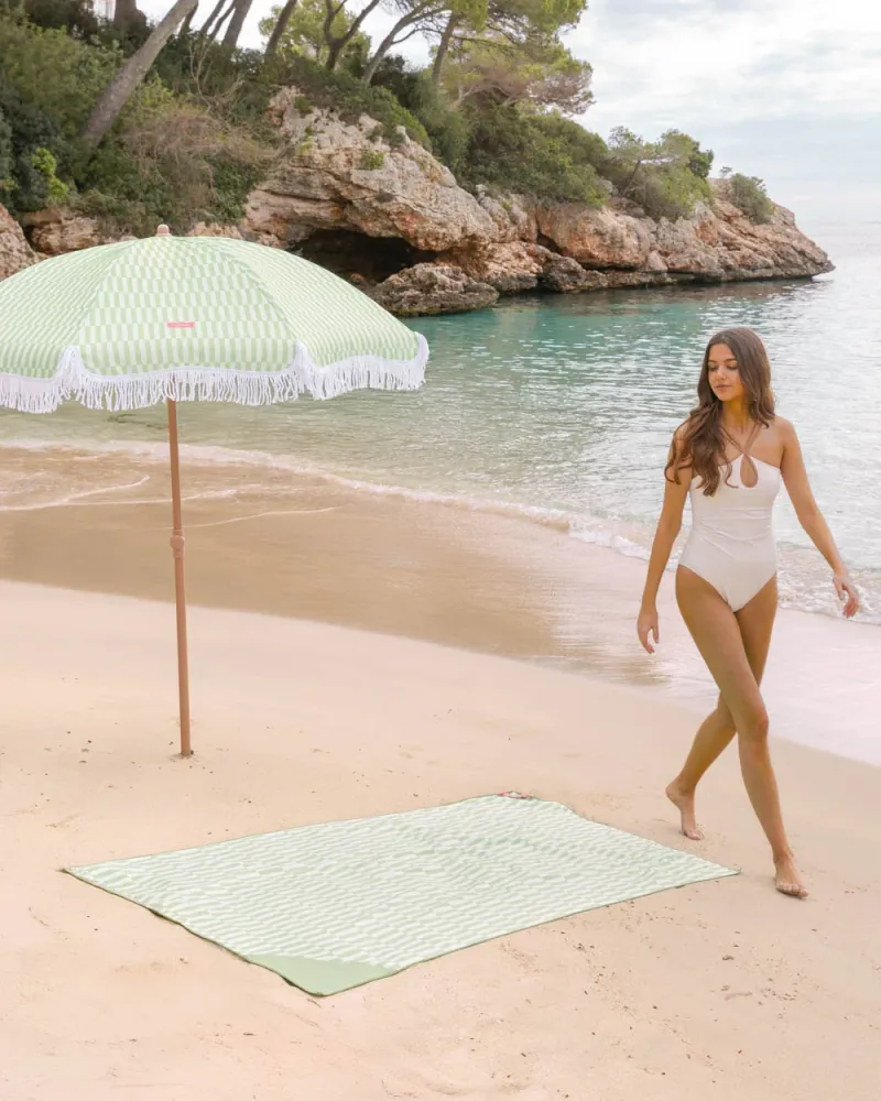 Toalla de Baño de Algodón TOALLA PLAYA FLAMINGUEO HONEY VERDE