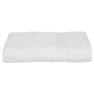 Toalla de Baño Grande Toalla de baño Atmosphera Algodón Blanco 450 g/m² (70 x 130 cm)