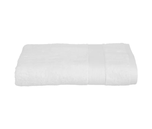 Toalla de Baño Grande Toalla de baño Atmosphera Algodón Blanco 450 g/m² (70 x 130 cm)