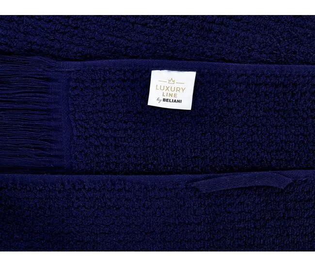 Toalla de Baño de Peso Medio Conjunto de 2 toallas de algodón azul marino ATIU