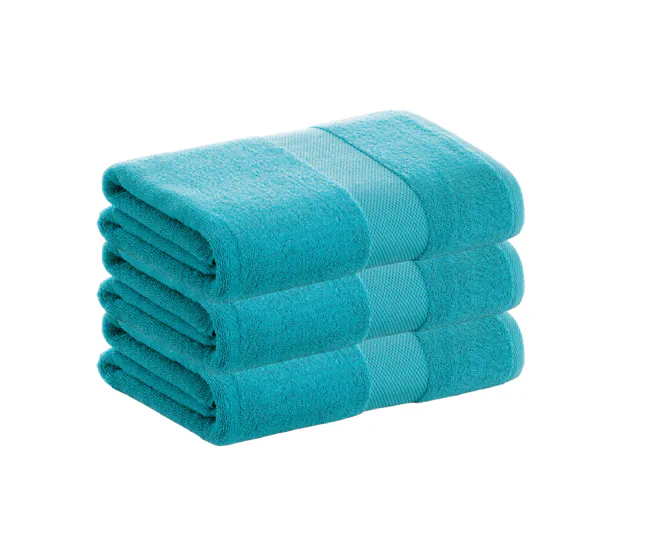 Toalla de Felpa Pack 3 Toallas Turquesa Ducha de Algodón Donegal 70x140 cm Algodón 100% de 500gr/m2 de Calidad con Secado...