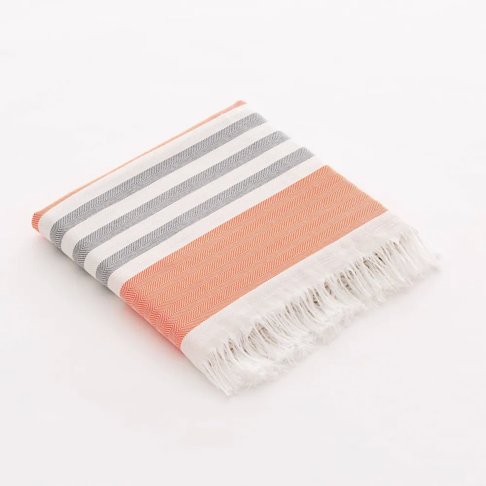 Toalla de Playa Fouta con Flecos SUN para Regalo de Hogar