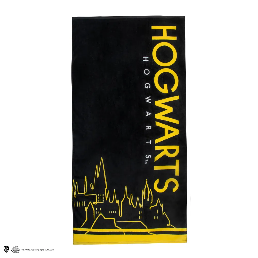 Toalla de playa Hogwarts con Borde Bordado