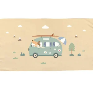 Toalla Playa Microfibra Surf Van Tamaño 70x140 cm