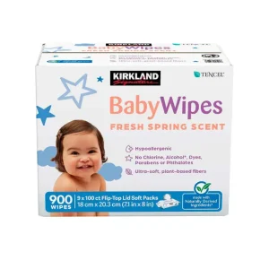 Toalla de Baño Absorbente Toallitas perfumadas para bebé Kirkland Signature, 900 unidades